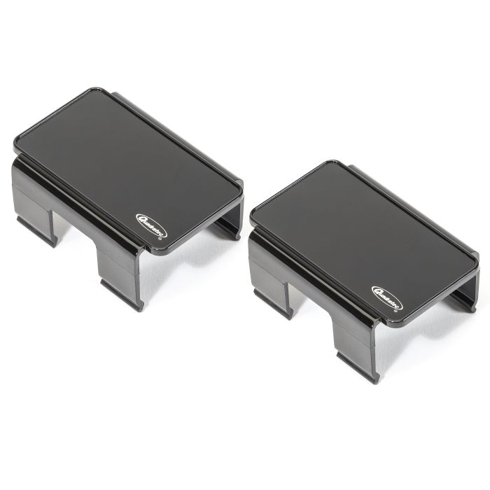 QUA 4IN RECT LED LIGHT COVER PAIR BLACK 97109 1322