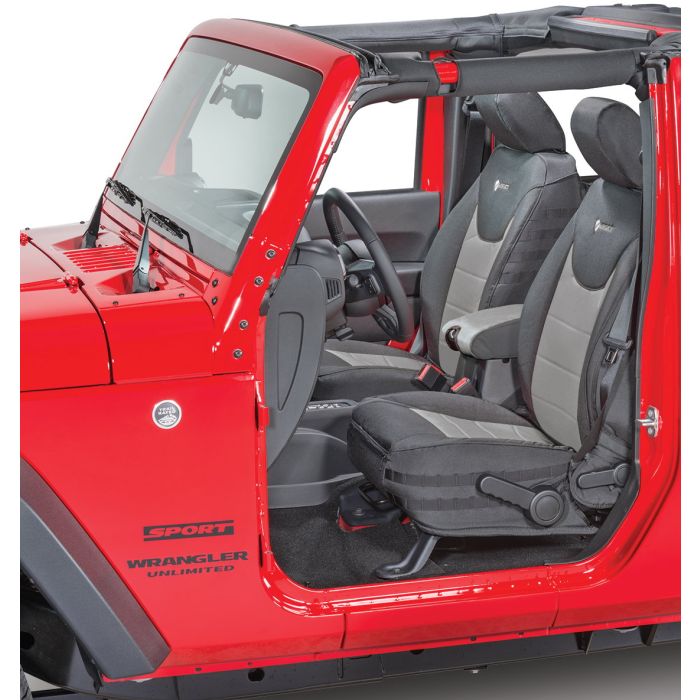 BARTACT SUPER SEAT CVRS FR 13-UP JK GRA