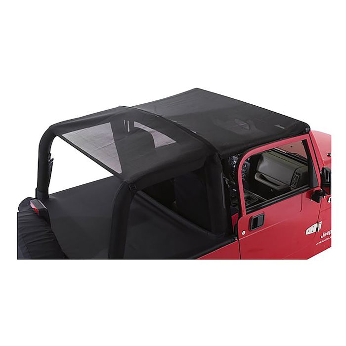 COMBO BEACH TOPPER BLK MESH JK