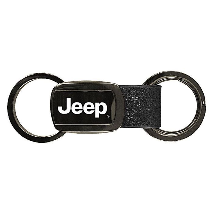 AUG LEATHER  KEY CHAIN GUN METAL