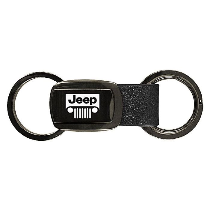 AUG LEATHER KEY CHAIN GM JEEP GRILL