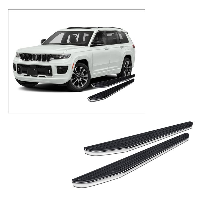 Black Horse Off Road  Premium Running Boards for 21-23 Jeep Grand Cherokee L 