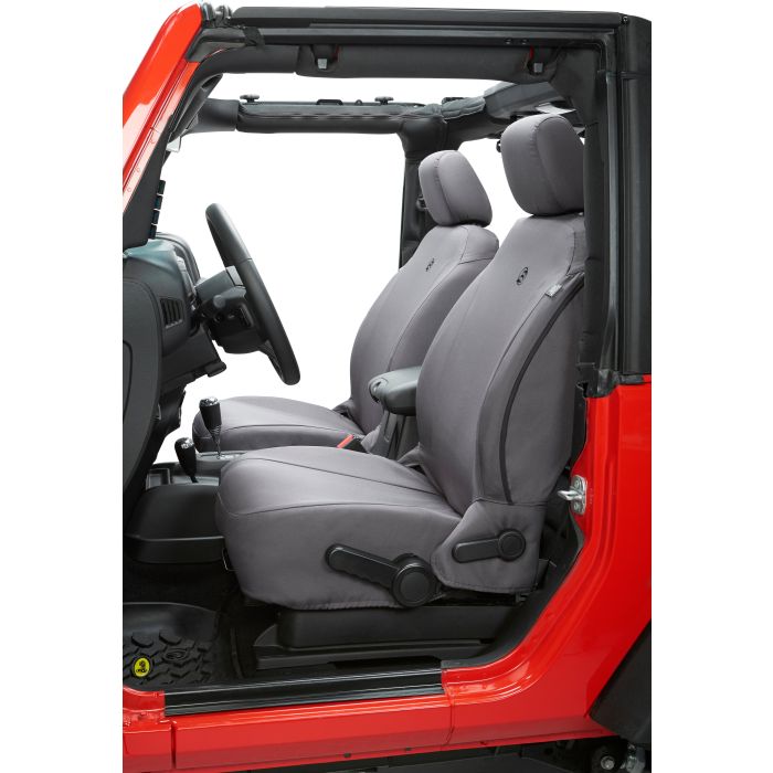 SEAT COVERS 07-12 FRONT PAIR CHARCOAL