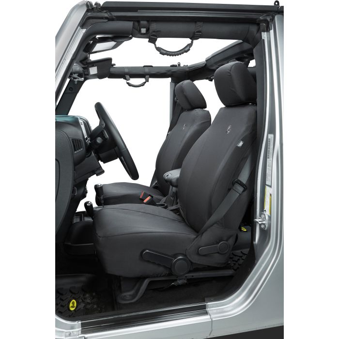 SEAT COVERS 13-UP JK FRONT PAIR BLK DIA