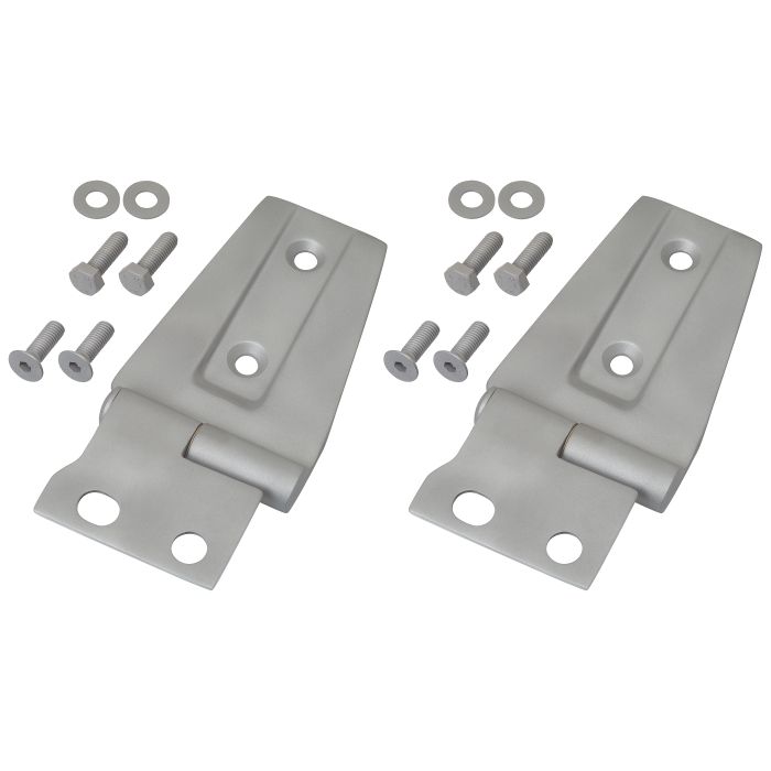 Kentrol 40572 Stainless Steel Hood Hinges in Paintable Finish for 07-18 Jeep Wrangler JK