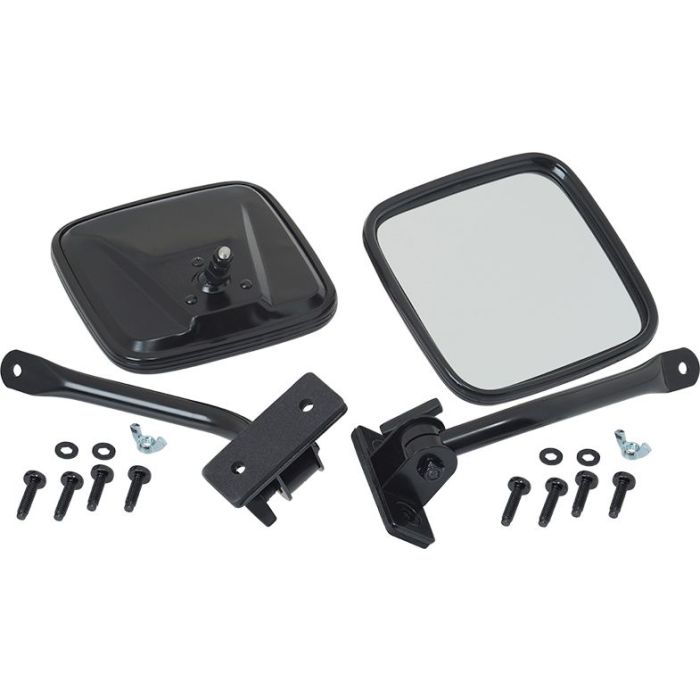 KEN EZ-DETACH MIRRORS BLK SS TJ JK