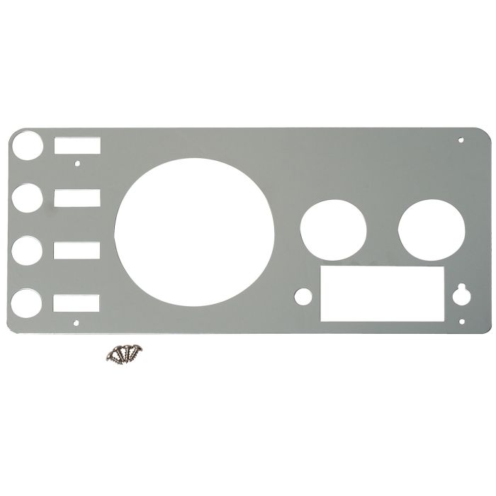 KENTROL GAUGE COVER 77-86 CJ BLK W/ RAD