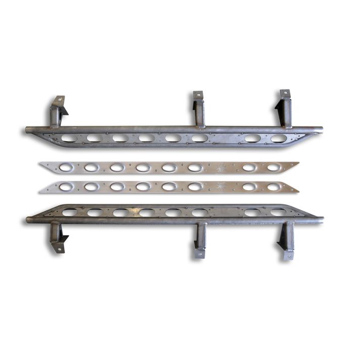 Poison Spyder 18-08-030 Frame Mounted Rocker Knockers for 07-18 Jeep Wrangler Unlimited JK