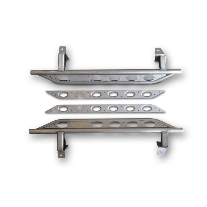 Poison Spyder 17-08-030 Frame Mounted Rocker Knockers for 07-18 Jeep Wrangler JK 2 Door