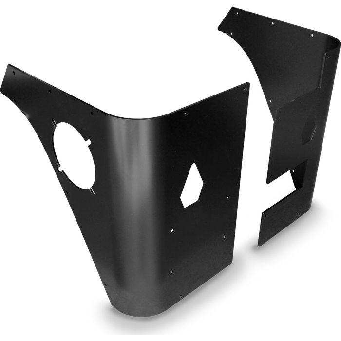 Poison Spyder 14-06-010-PC Trail Corners with OE Cutouts in Black Powdercoat for 97-06 Jeep Wrangler TJ