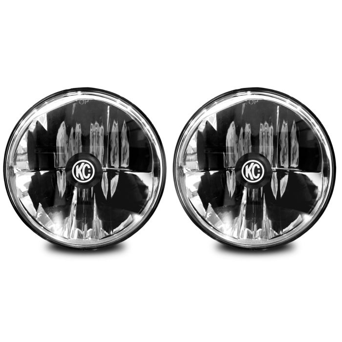 KC GRAVITY 7IN HEADLIGHT H4 PAIR TJ