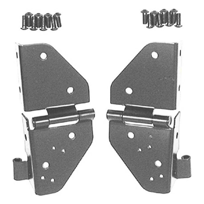 OMIX-ADA 11209.01 Windshield Hinges in Black for 76-95 Jeep CJ-5, CJ-7, CJ-8 Scrambler & Wrangler YJ