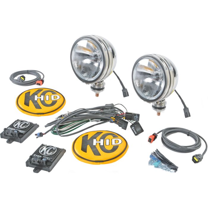 KC HID DRIVING LIGHT KIT-STAINLESS