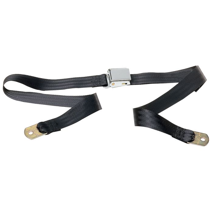 Seatbelt Solutions  2 Point Non-Retractable Lap Belt with Chrome Lift Lever Buckle
