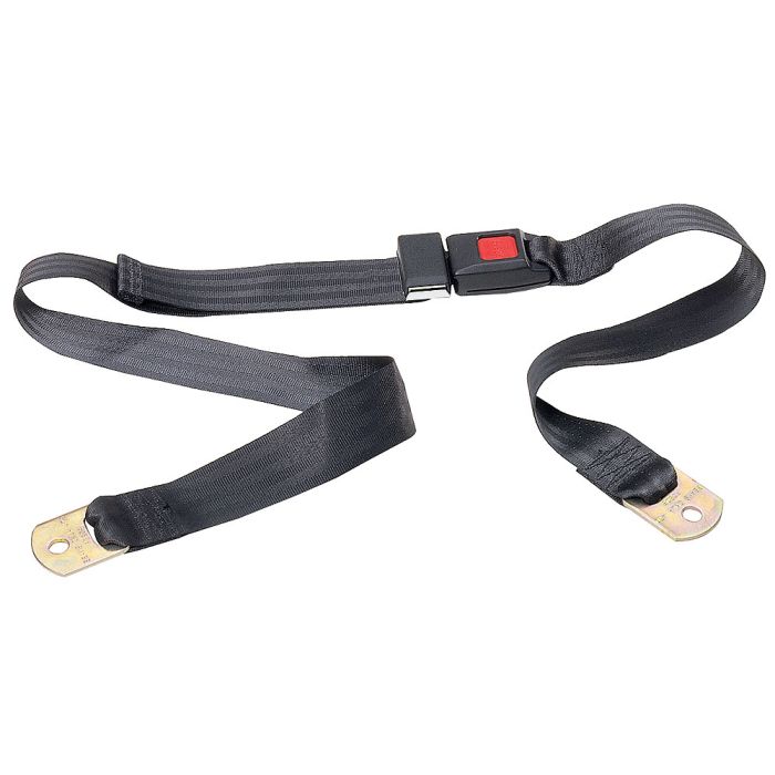Seatbelt Solutions  2 Point Non-Retractable Lap Belt with Push-Button Buckle