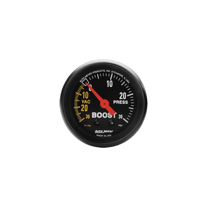 BLACK FACED 2 1/16 MECHANCAL BOOST GAUG