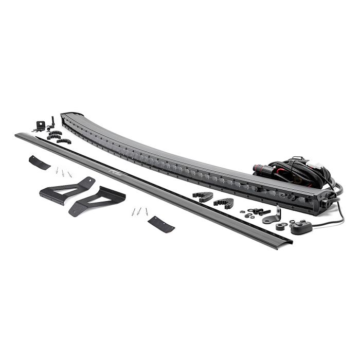 Rough Country  50" Curved LED Light Bar Upper Windshield Kit for 84-01 Jeep Cherokee XJ