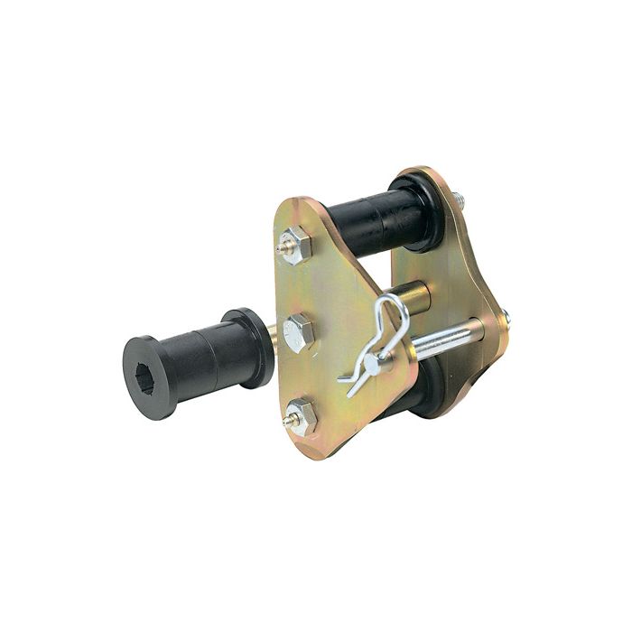 ROCKRUSH TOW SHACKLES YJ-FRONT-BLACK