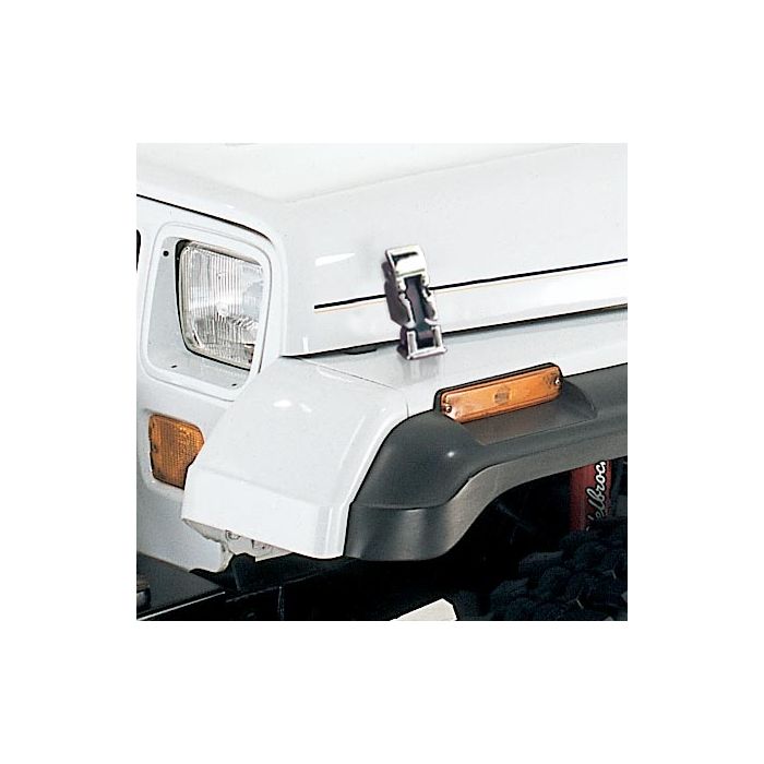 OMIX 11116.05 TJ Style Hood Catches in Stainless Steel for 42-95 Jeep CJ & Wrangler YJ