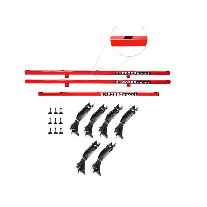 Exposed Racks  Hardtop Tent Roof Rack for 07-18 Jeep Wrangler JK 2-Door