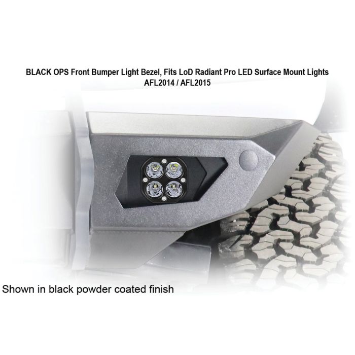 LoD Offroad  Black Ops Front Light Bezels for 21-25 Ford Bronco