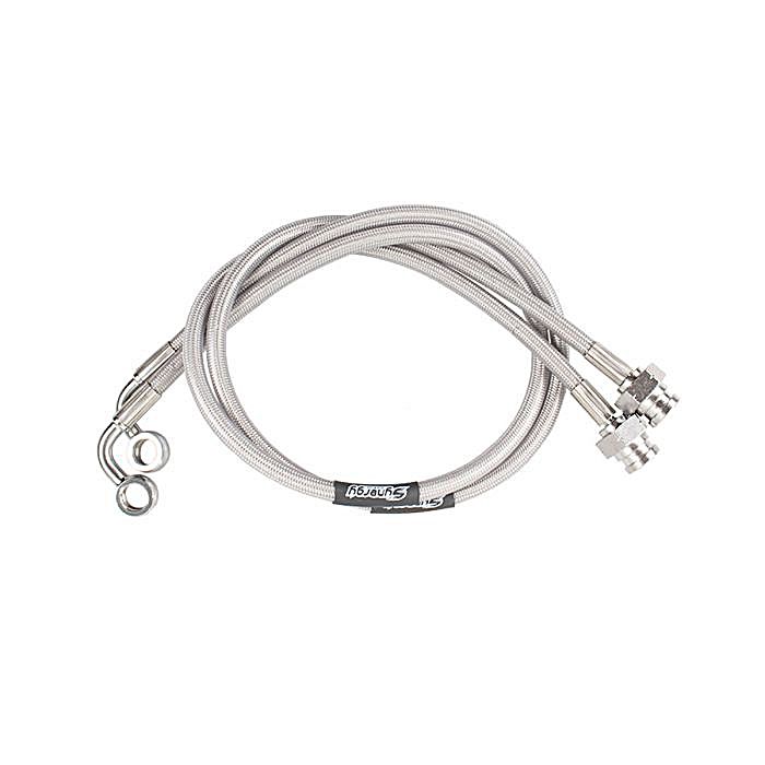 SYNERGY STAINLESS BRAKE LINES REAR JT