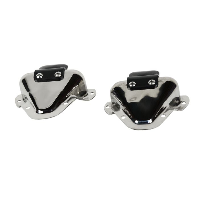 Kentrol  Polished Stainless Steel Door Strike Pin & Plate (Pair) for 81-95 Jeep CJ-7, CJ-8 Scrambler & Wrangler YJ