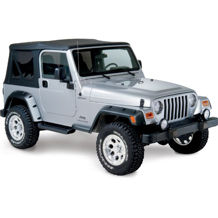 Bushwacker 10917-07 4 3/4"  Pocket Style Fender Flares for 97-06 Jeep Wrangler TJ & Unlimited