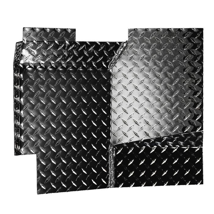 DIA PLATE FRONT FLOORS 76-86 CJ7 BLACK