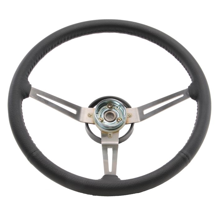 OMIX 18031.06 OE Leather Grip Steering Wheel for 76-95 Jeep CJ & Wrangler YJ