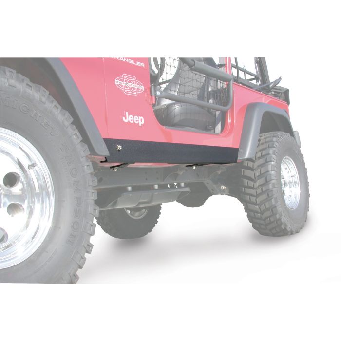 OLY A/T ROCK GUARDS-97-04TJ RUBICON BLK 120-124