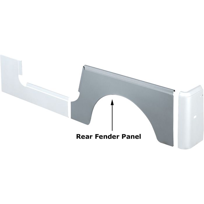 REAR FENDER PANEL LEFT 76-95 CJ7-YJ