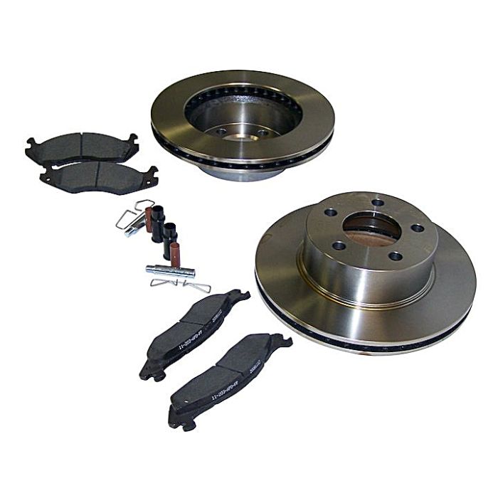 Crown Automotive 3251156K Front Disc Brake Service Kit  for 87-89 Jeep Wrangler YJ and 84-89 Cherokee XJ & Comanche MJ with 4WD