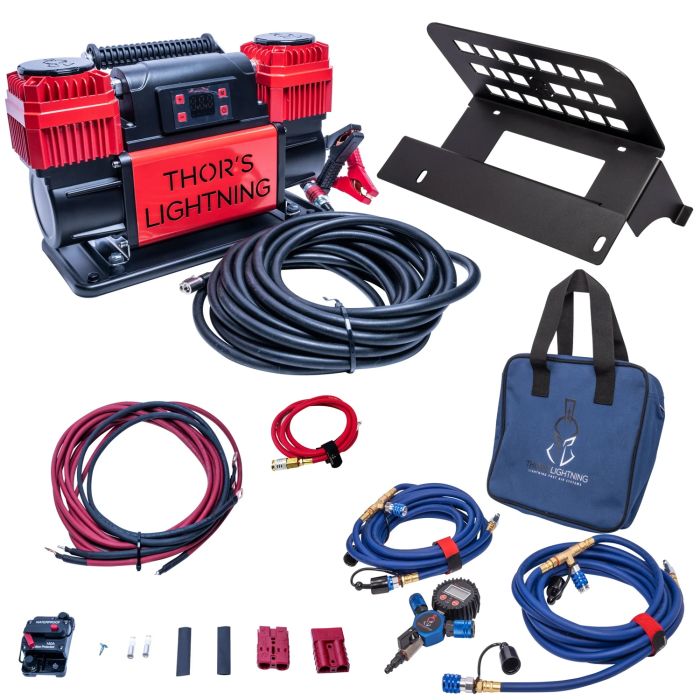 12V True Dual TotalControl Air Compressor Ultimate Bundle for Jeep JKU - Blue - ULT001BDTCK