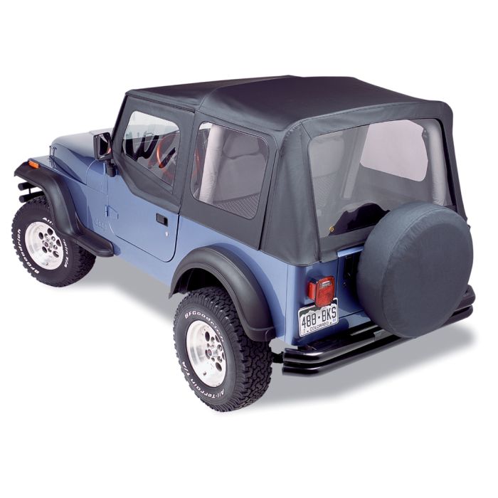Bestop  Sailcloth Replace-a-top Soft Top with Half Door Skins for 88-95 Jeep Wrangler YJ