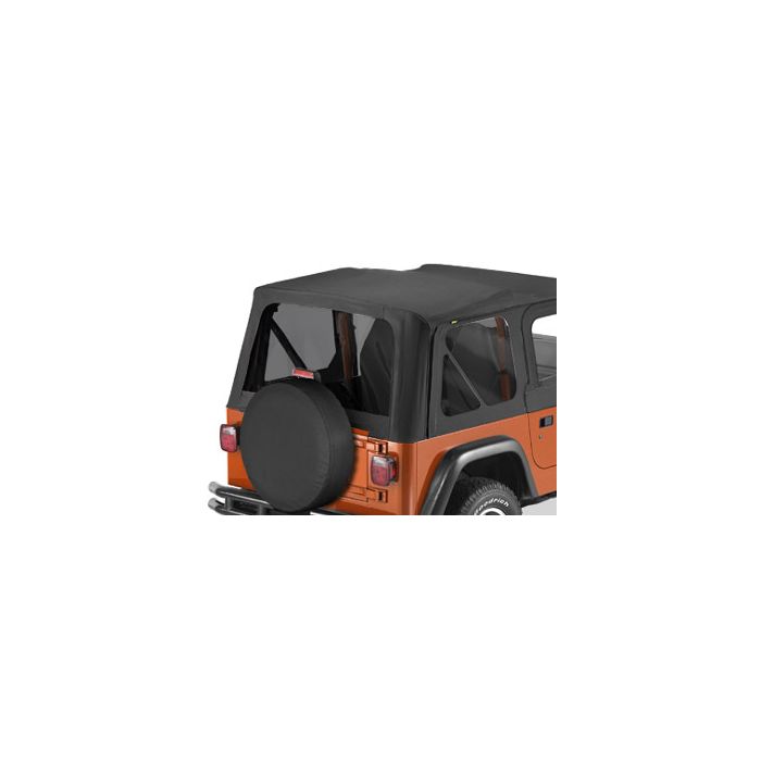 Bestop 58121-35 Tinted Window Kit in Black Denim  for 97-02 Jeep Wrangler TJ Factory Original and Replace-a-top