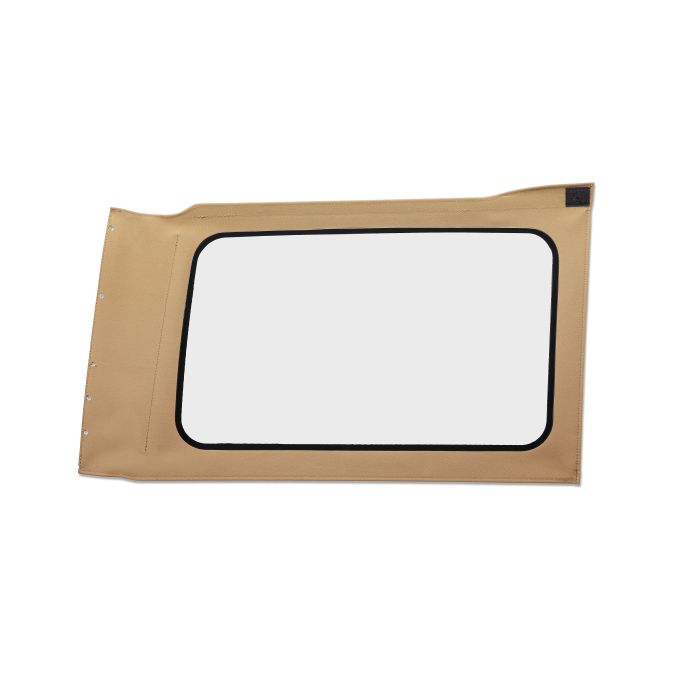 OE JL Replacement Windows - Jeep 2018-23 Wrangler JL (Quarter Right Hand; 4-Door; Tan Twill; Clear)