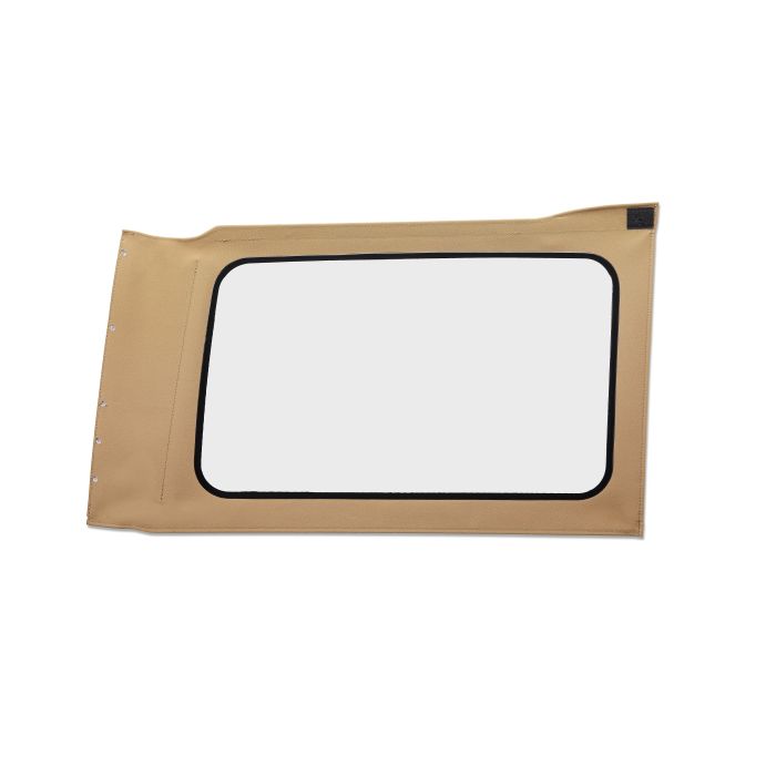 OE JL Replacement Windows - Jeep 2018-23 Wrangler JL (Quarter Right Hand; 4-Door; Tan Twill; Clear)