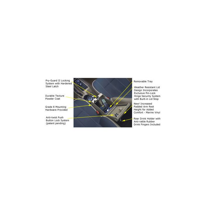 Tuffy  Rear-Half Speaker Console for 01-06 Jeep Wrangler TJ & Unlimited