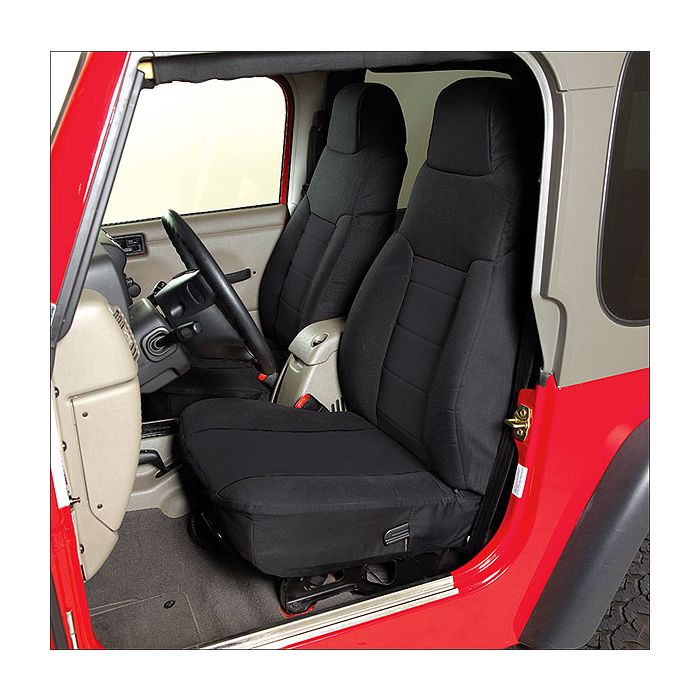 NEO SEAT COVERS-FRONT 03-UP TJ-BLACK