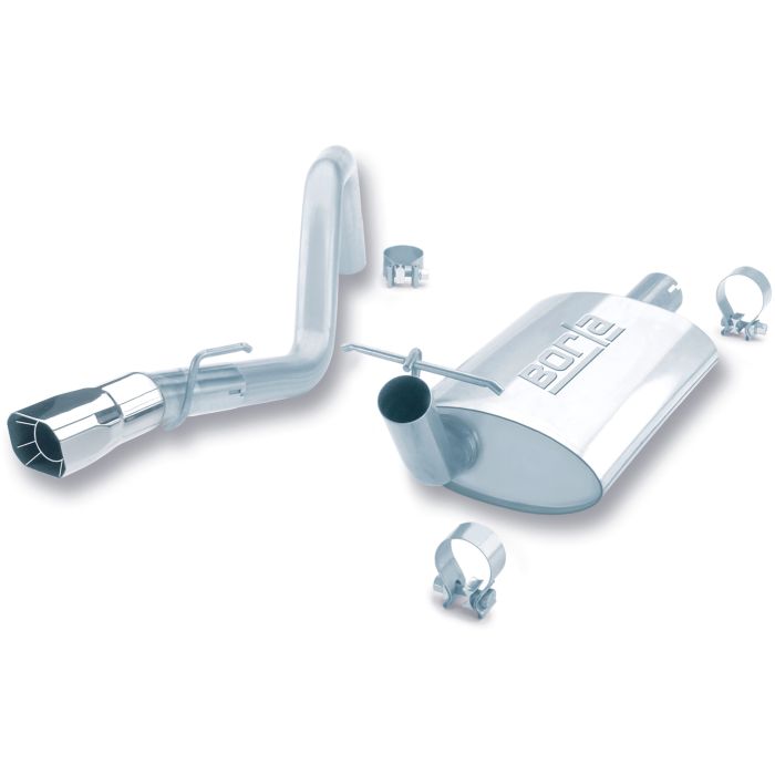 Borla 14364 T-304 Stainless Steel Cat-Back System for 91-95 Jeep Wrangler YJ with 4.0L I-6 Engine