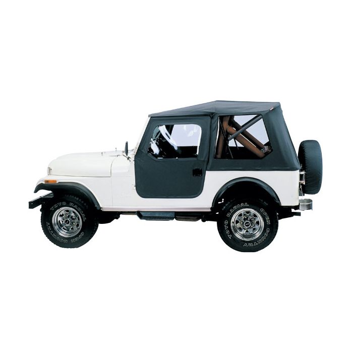 Bestop 5140801 Tigertop Soft Top in Black Vinyl for 76-86 Jeep CJ-7