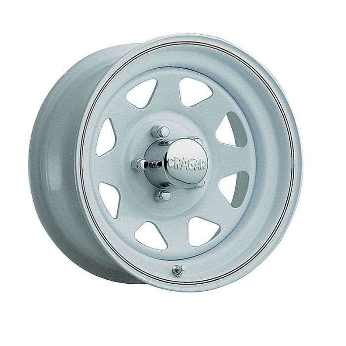 Cragar  Series 310 White Nomad I Wheel for Jeep Vehicles with 5x5.5 Bolt Pattern