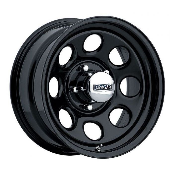 Cragar  Series 397 Soft 8 Black Wheel for Jeep Vehicles with 5x5.5 Bolt Pattern