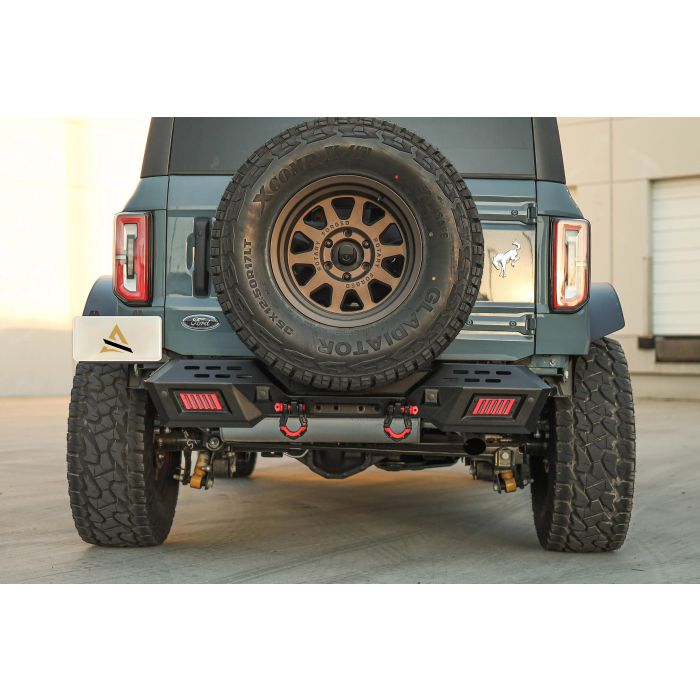 Attica 4x4 Terra Series Modular Rear Bumper-center - Black - Powder Coated - Steel - Bronco