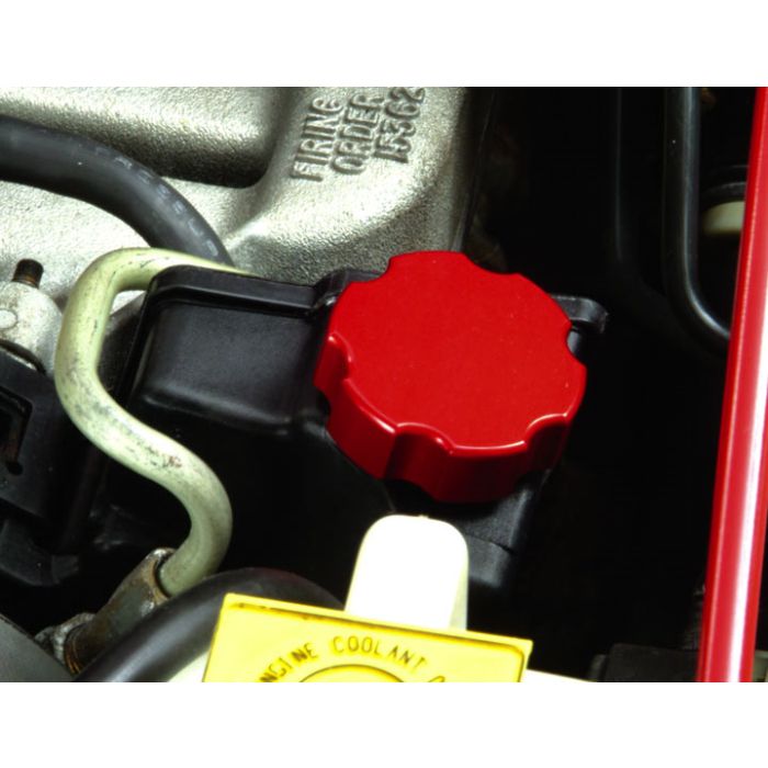 POWER STEERING RES CAP 91-05 4.0L-RED