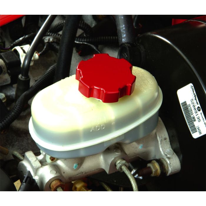 New Century Manufacturing  Billet Brake Master Cylinder Cap Cover for 97-06 Jeep Wrangler TJ