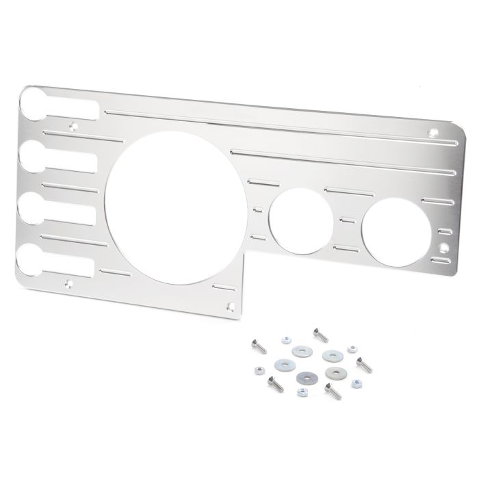BILLET DASH COVER W/RADIO-CJ-SILVER