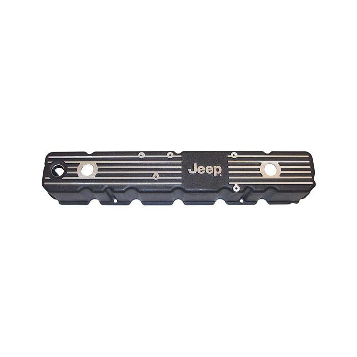 OMIX DMC-6914 Aluminum Valve Cover for 81-86 Jeep CJ-5, CJ-7 & CJ-8 with 258c.i.