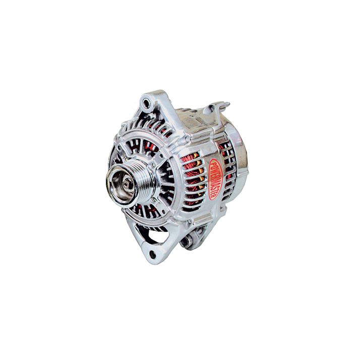 Powermaster 63311 170 / 110 Amp Alternator in Polished Finish for 91-01 Jeep Wrangler YJ, TJ & Cherokee XJ